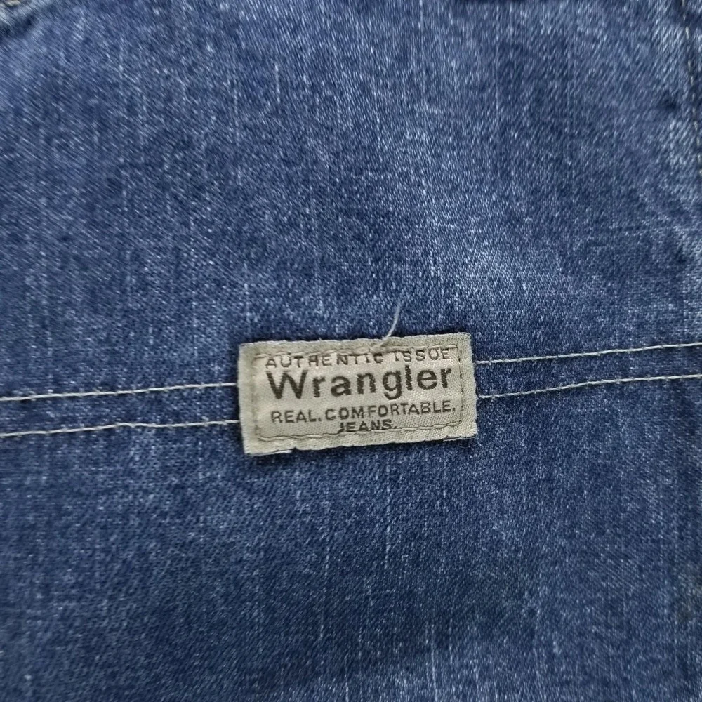 Wrangler Jeans Mens 36x34‎ Blue Relaxed Straight Medium Denim Workwear